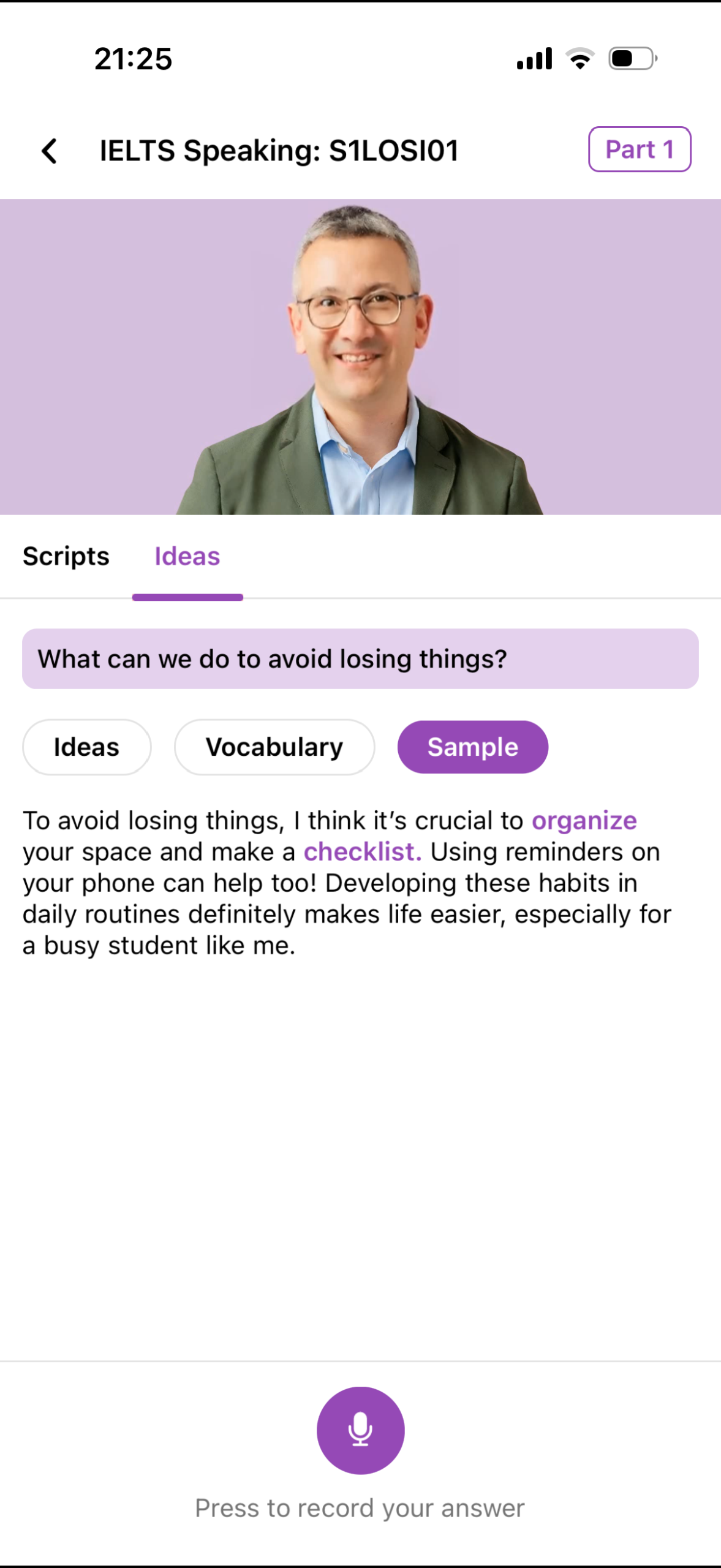 Speaking Interface