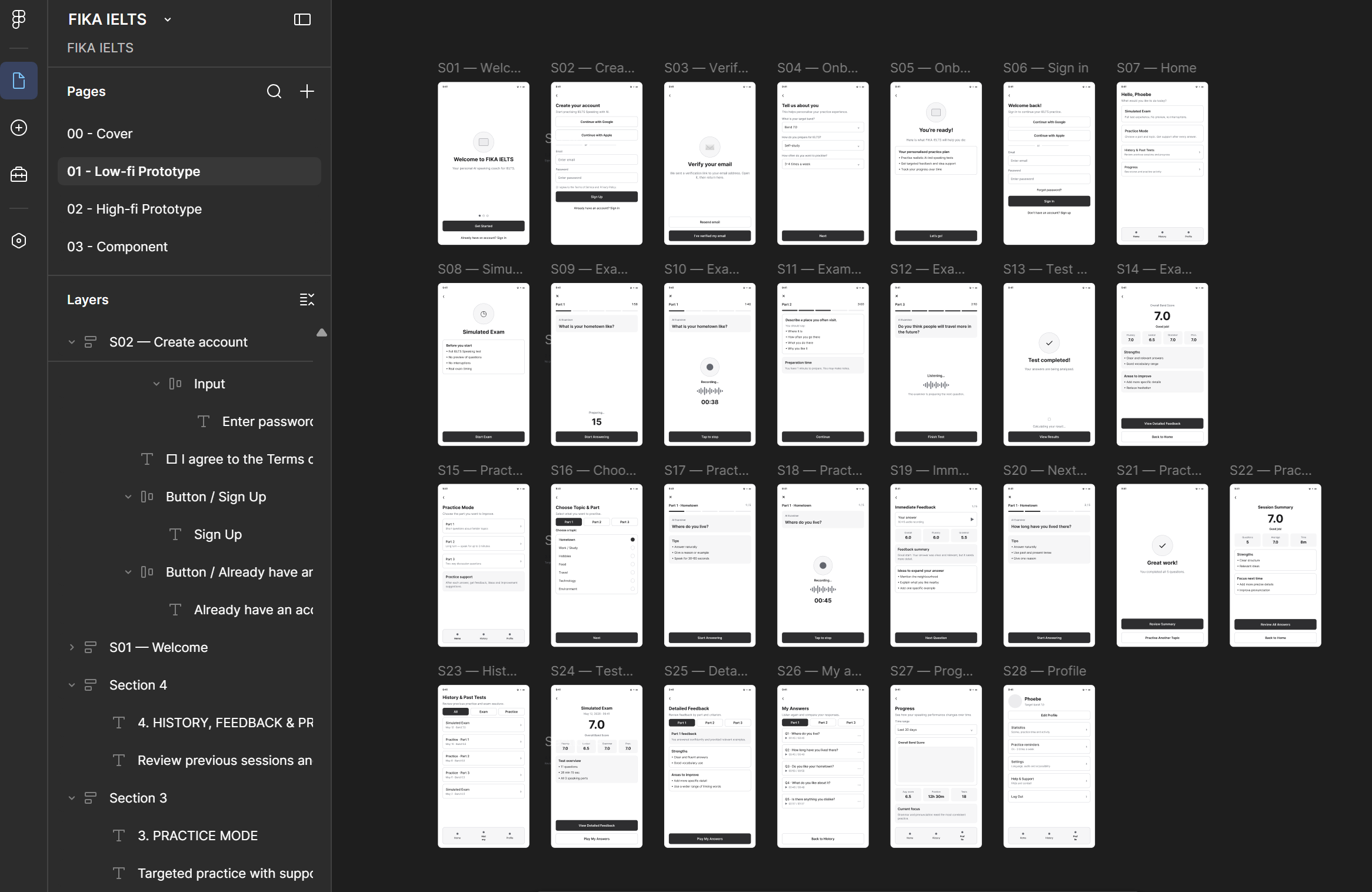 Low-Fi Wireframes